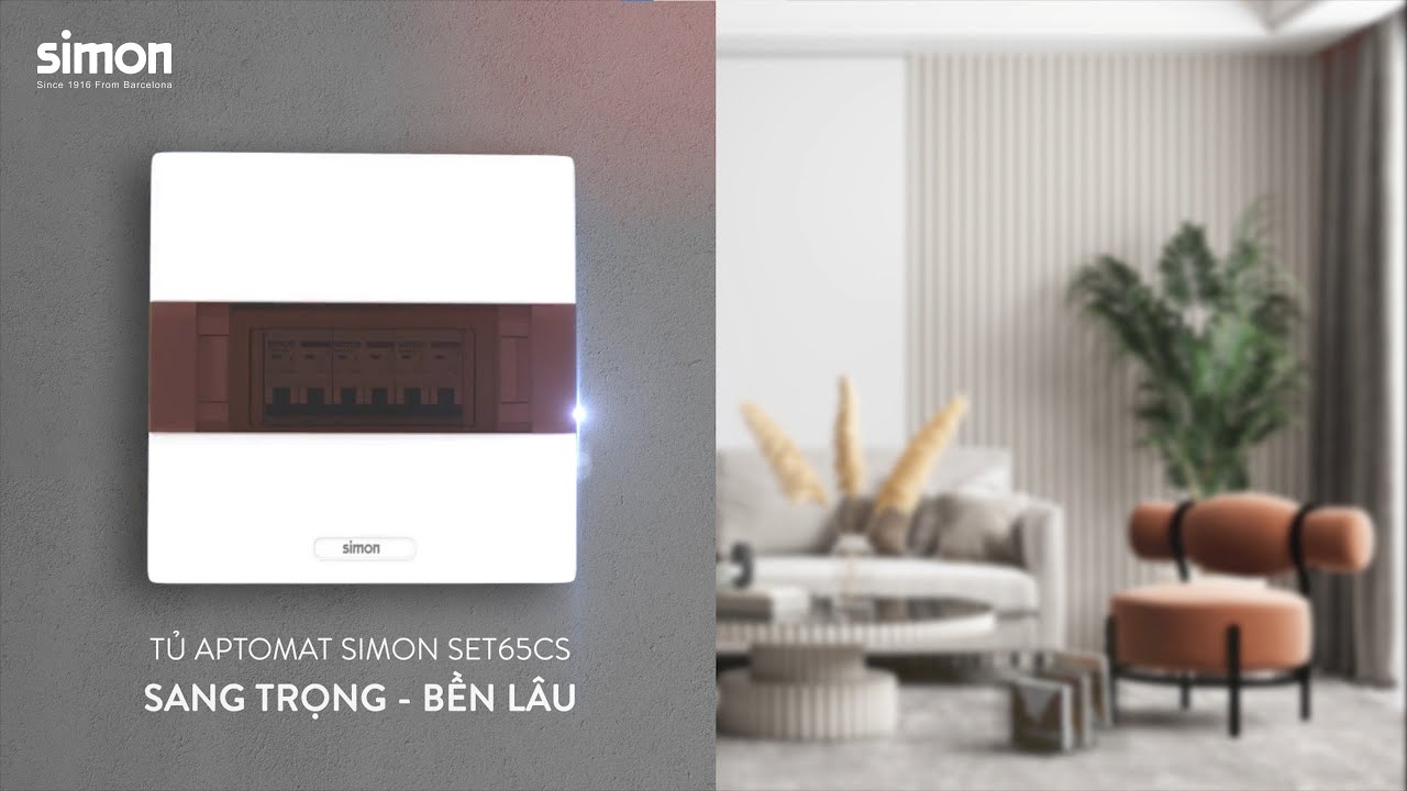 Tủ Điện Âm Tường Cao Cấp 4, 6, 9 Module SIMON - SET65CS
