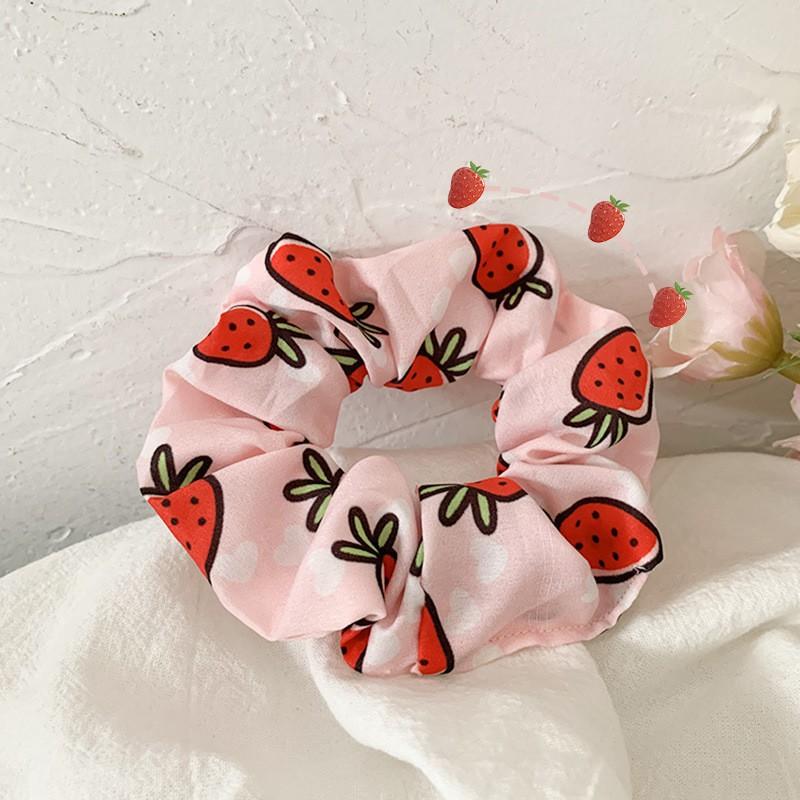 Cột Tóc Vải Scrunchies - Dây Buộc Tóc Scrunchies Dưa hấu Cute_BT11