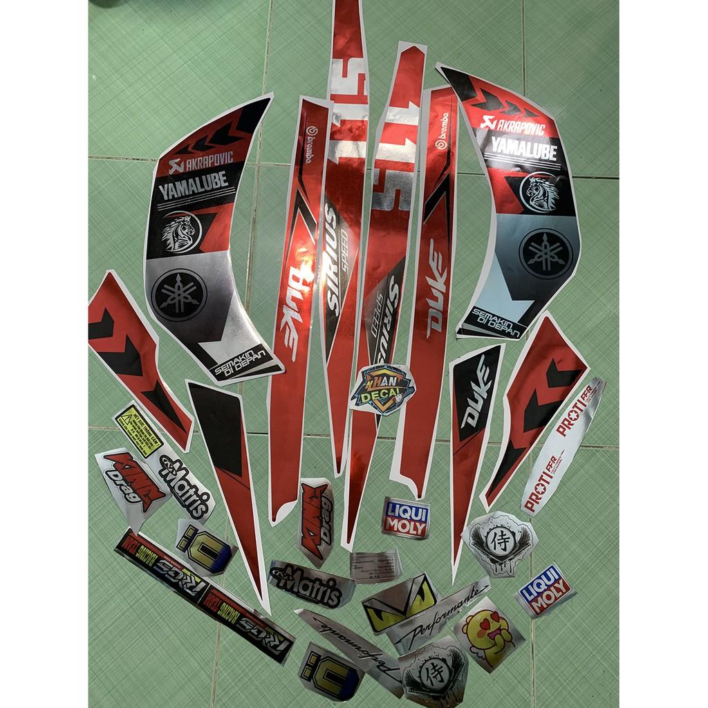 Tem sirius fi duke đỏ đen crom