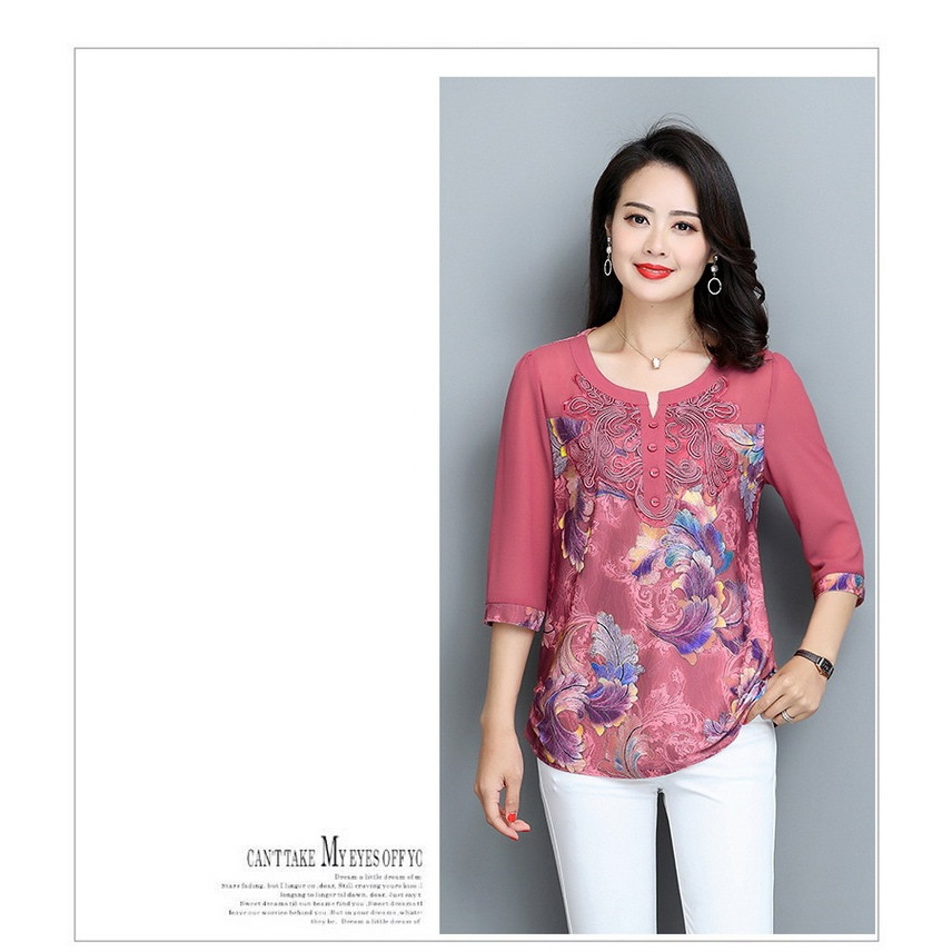 ÁO SƠ  MI NỮ TRUNG NIÊN CAO CẤP ( SM theu