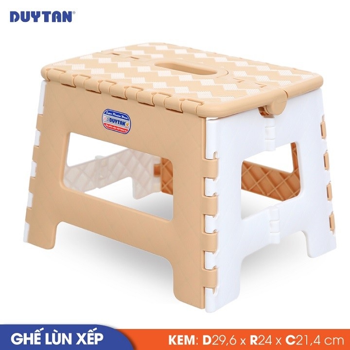 Ghế xếp lùn nhựa Duy Tân (29,6 x 24 x 21,4 cm) - 04748 - Giao màu ngẫu nhiên - Hàng chính hãng