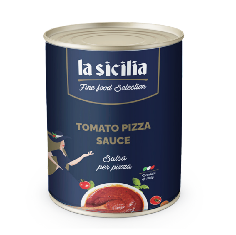Sốt cà chua làm bánh pizza La sicilia lon 2.5kg
