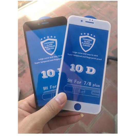 Kính Cường Lực 10D Full Màn Tràn Viền Cho 6/6s/6lus/6splus/7/7plus/8/8plus/X/SX/XR/XSMAX