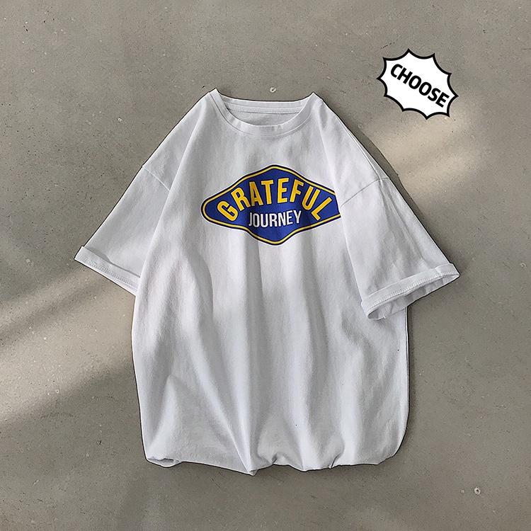 Áo Thun Tay Lỡ From Rộng - MayLinh shop - Áo Phông Vải Cotton Cao Cấp Dày Dặn, Form Rộng Basic Phong Cách Ulzzang 4 Màu
