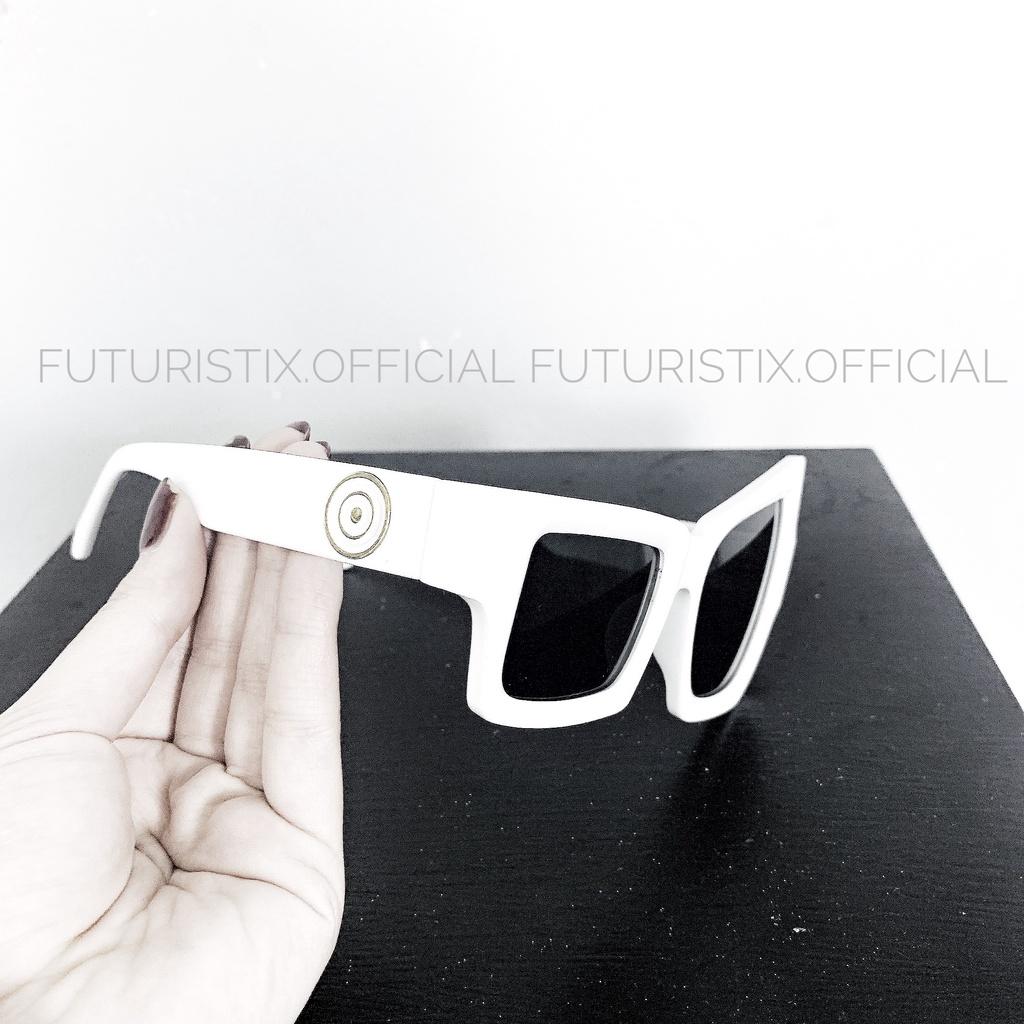 Kính Trắng Trendy, Kính râm gọng vuông to nhỏ cực lạ FuturistiX PK322