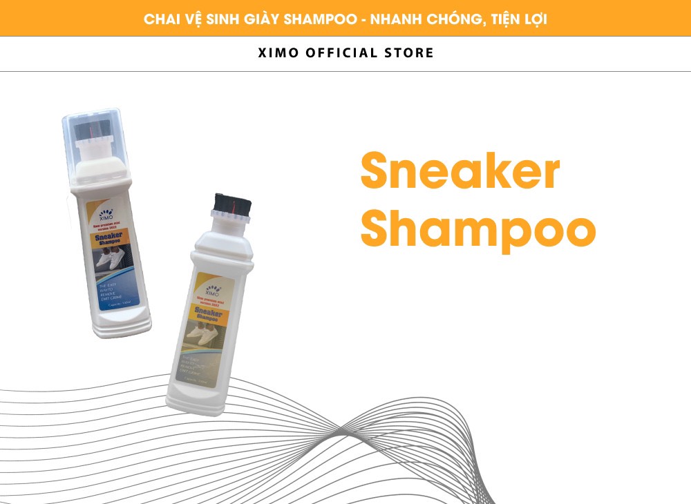 Chai vệ sinh giày Ximo Sneaker Shampoo cao cấp 100ml