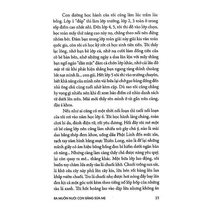 Ba Muốn Nuôi Con Bằng Sữa Mẹ