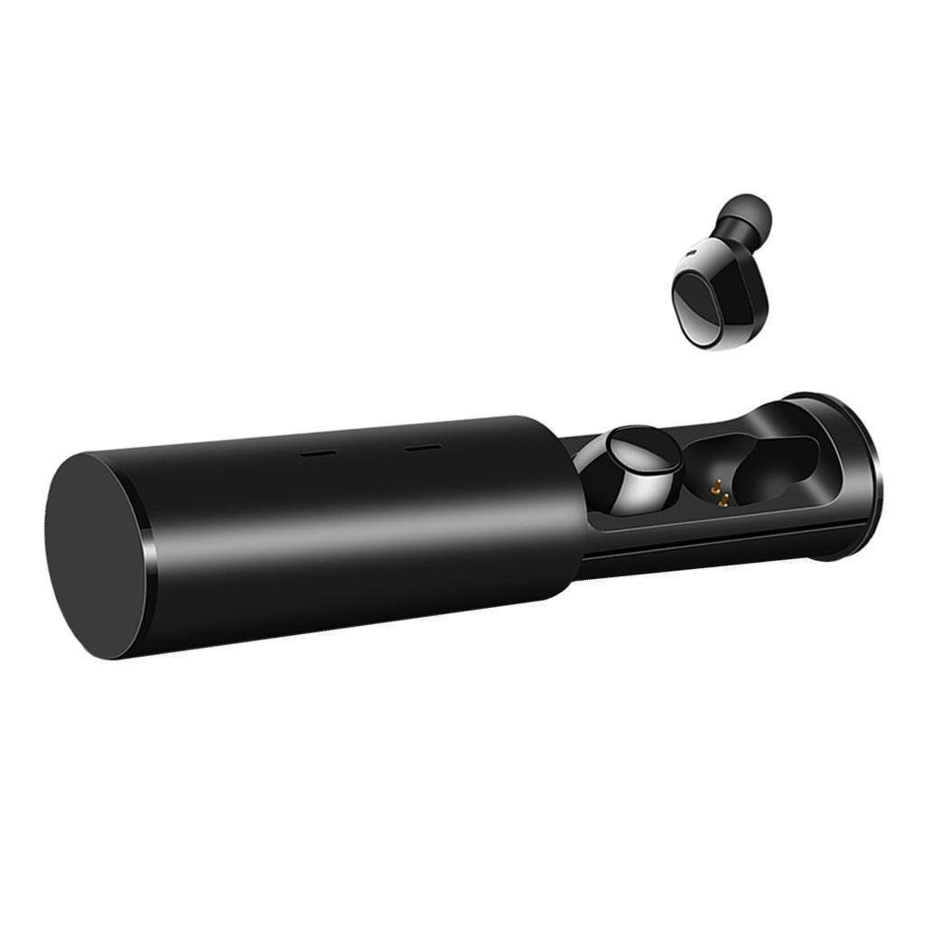 Dual Bluetooth 5.0 HiFi Sports Headset with Charging Case Black