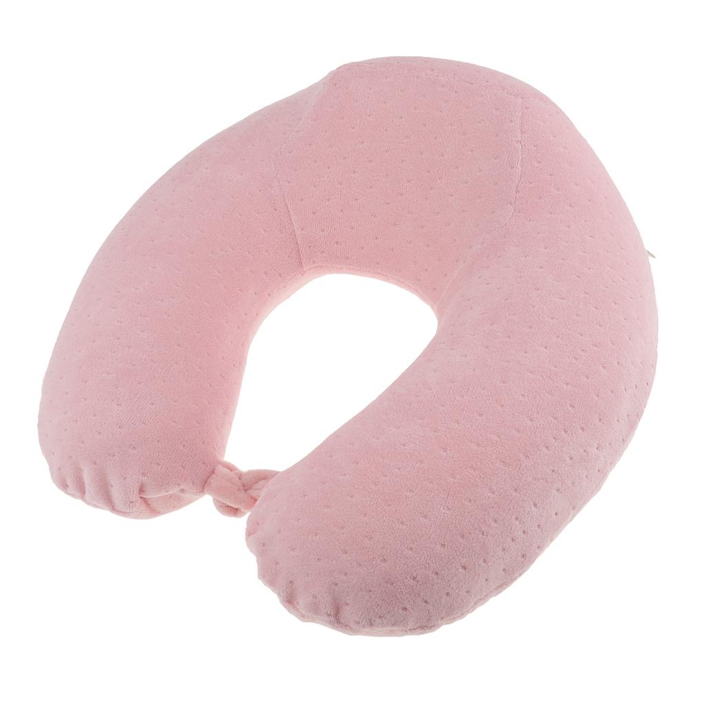 Memory Foam Travel Neck Pillow Head Support Sleeping Cushion for Home Office Travel