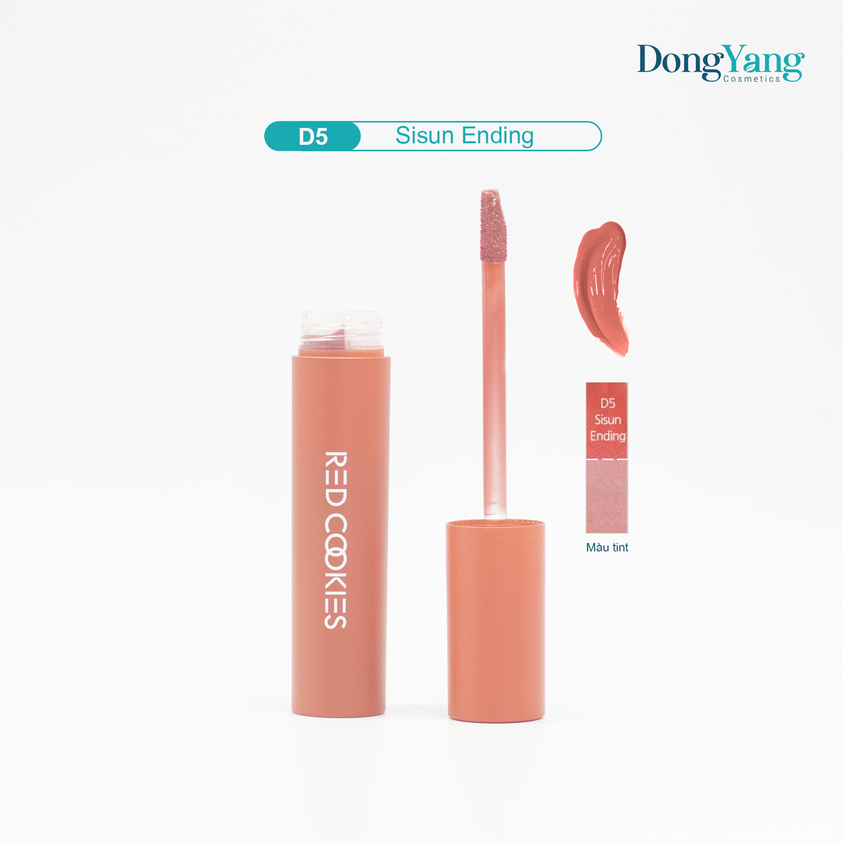 Son Lì Red Cookies Water Dew Velvet Tint Hàn Quốc Màu D5 - Đỏ Mận