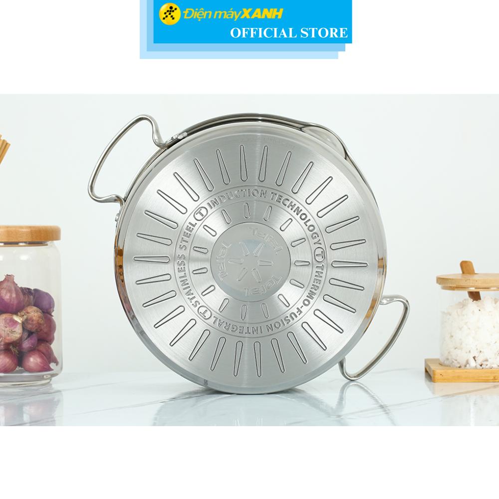 Bộ nồi quánh inox nắp kính Tefal Duetto Plus G719S674 - Hàng Chính Hãng