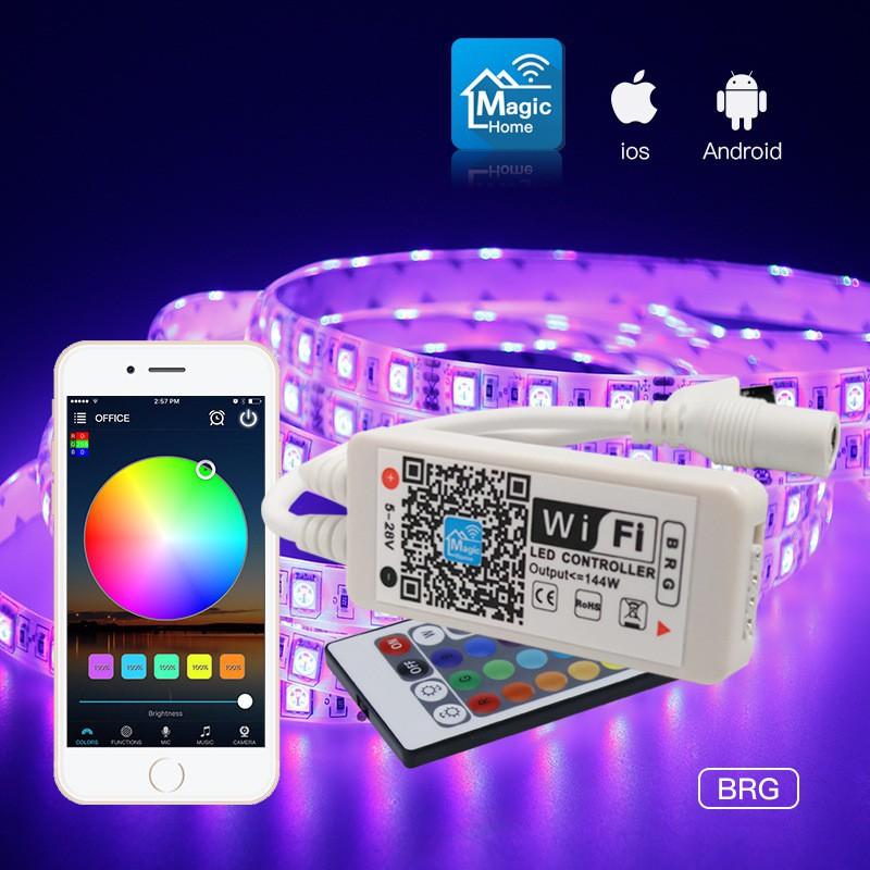 Bộ điều khiển đèn led đổi màu từ xa kết nối bluethoo không dây loại tốt hàng cao cấp