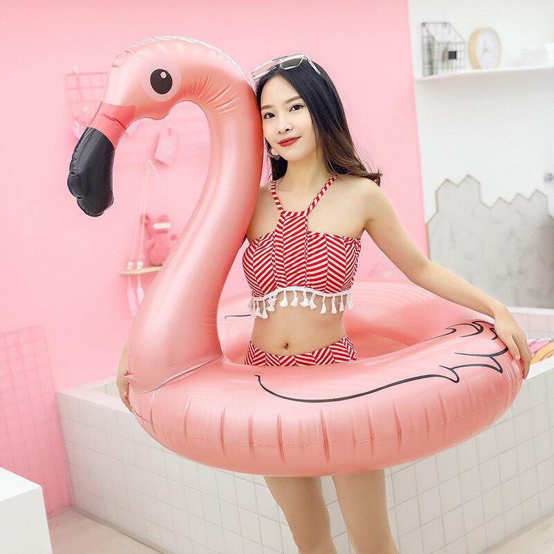 Bể bơi Flamingo bơm hơi Vòng bơi Vòng tròn Vòng tròn cao su cho trẻ em Người lớn Ghế nổi Bãi biển mùa hè Đồ chơi bên bể bơi