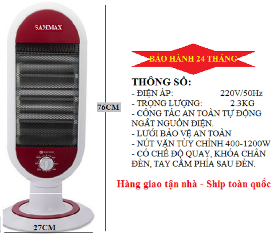 Quạt sưởi 3 bóng