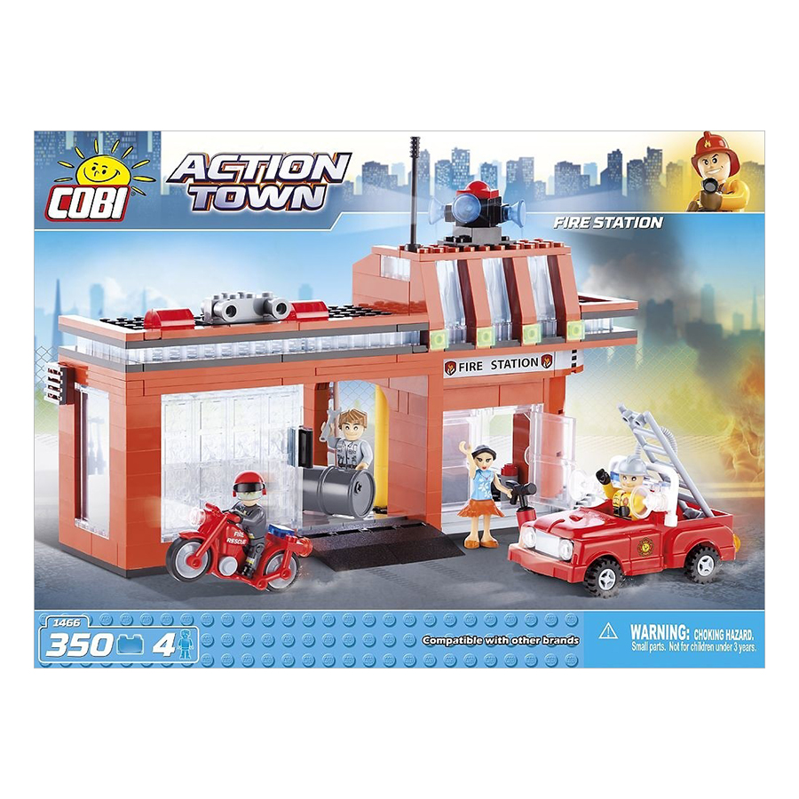 Đồ chơi lắp ráp trạm cứu hỏa Cobi 1466