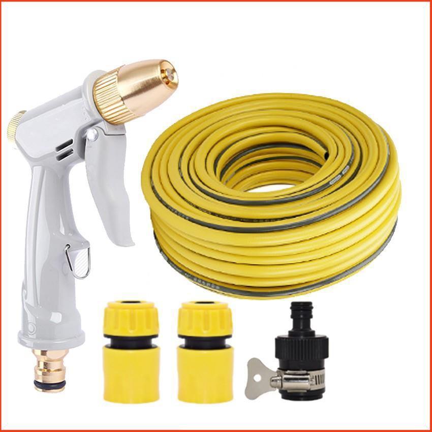 Bộ dây vòi xịt nước rửa xe, tưới cây tăng áp 3 lần, loại 3-5m 206846