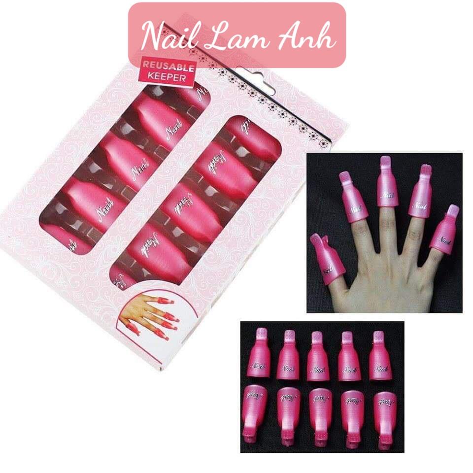 Kẹp ủ tay làm nail set 10 ngón, kẹp ủ phá gel, kẹp ủ móng tay tháo gel