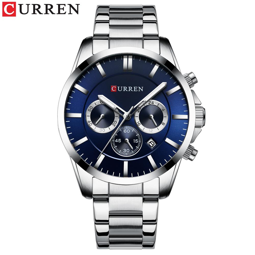Đồng hồ Curren 8358 Nam dây đeo tay bằng thép không gỉ chống nước