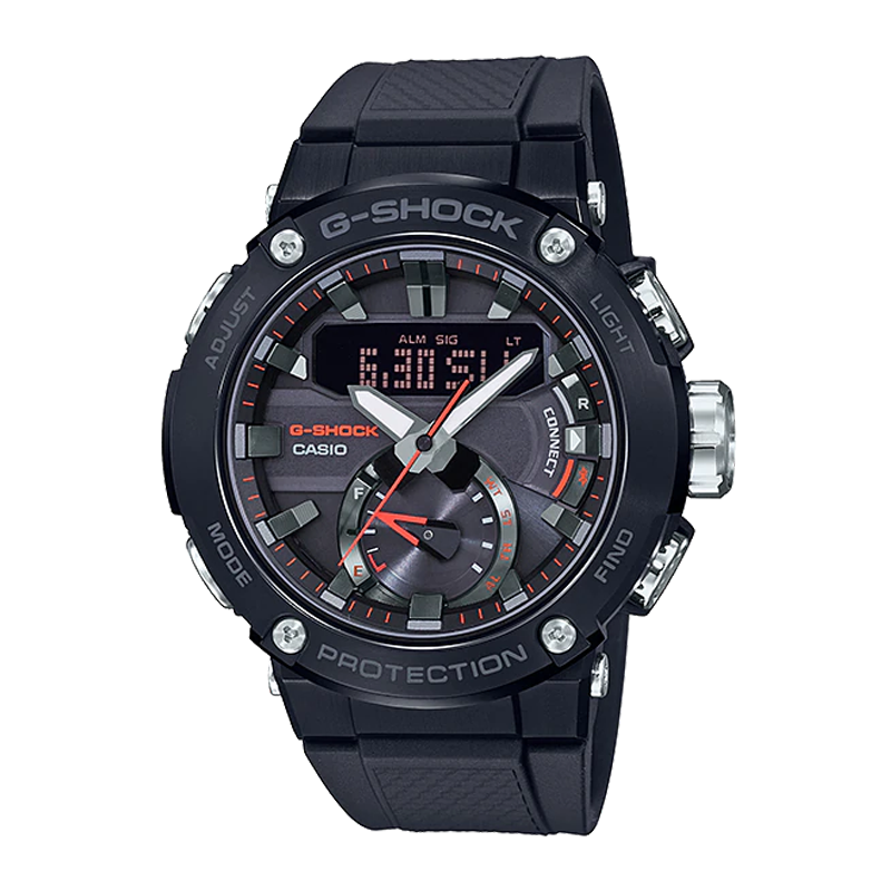 Đồng Hồ Nam Dây Nhựa Casio G-Shock GST-B200B-1ADR G-Steel Bluetooth | NĂNG LƯỢNG MẶT TRỜI | GST-B200B-1A