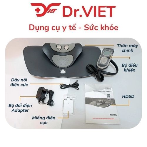 Máy matxa 4in1 JKAH-3 hỗ trợ thoái hóa đốt sống cổ, thoát vị đĩa đệm