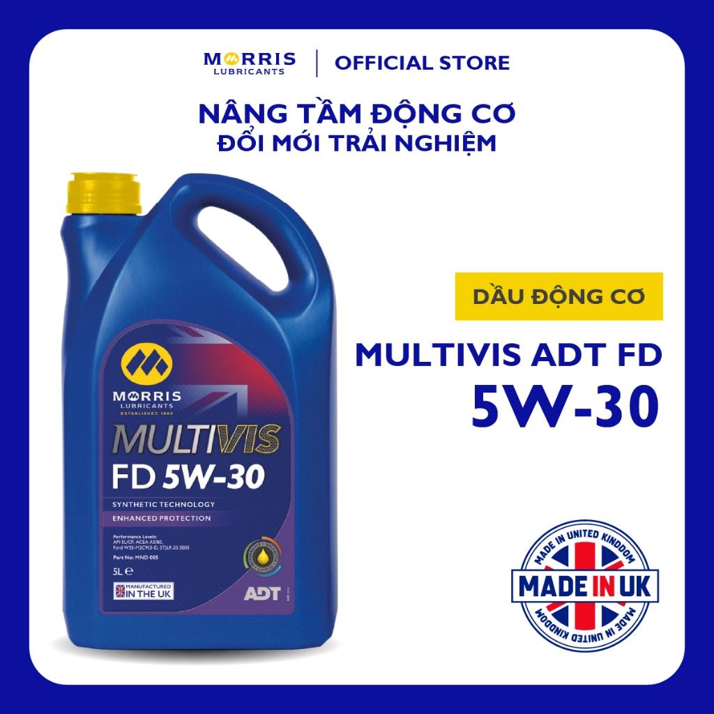 Dầu Nhớt Ô Tô Cao Cấp Cho Động Cơ Xăng - Morris Lubricants Multivis ADT FD 5W-30 / Can 5L