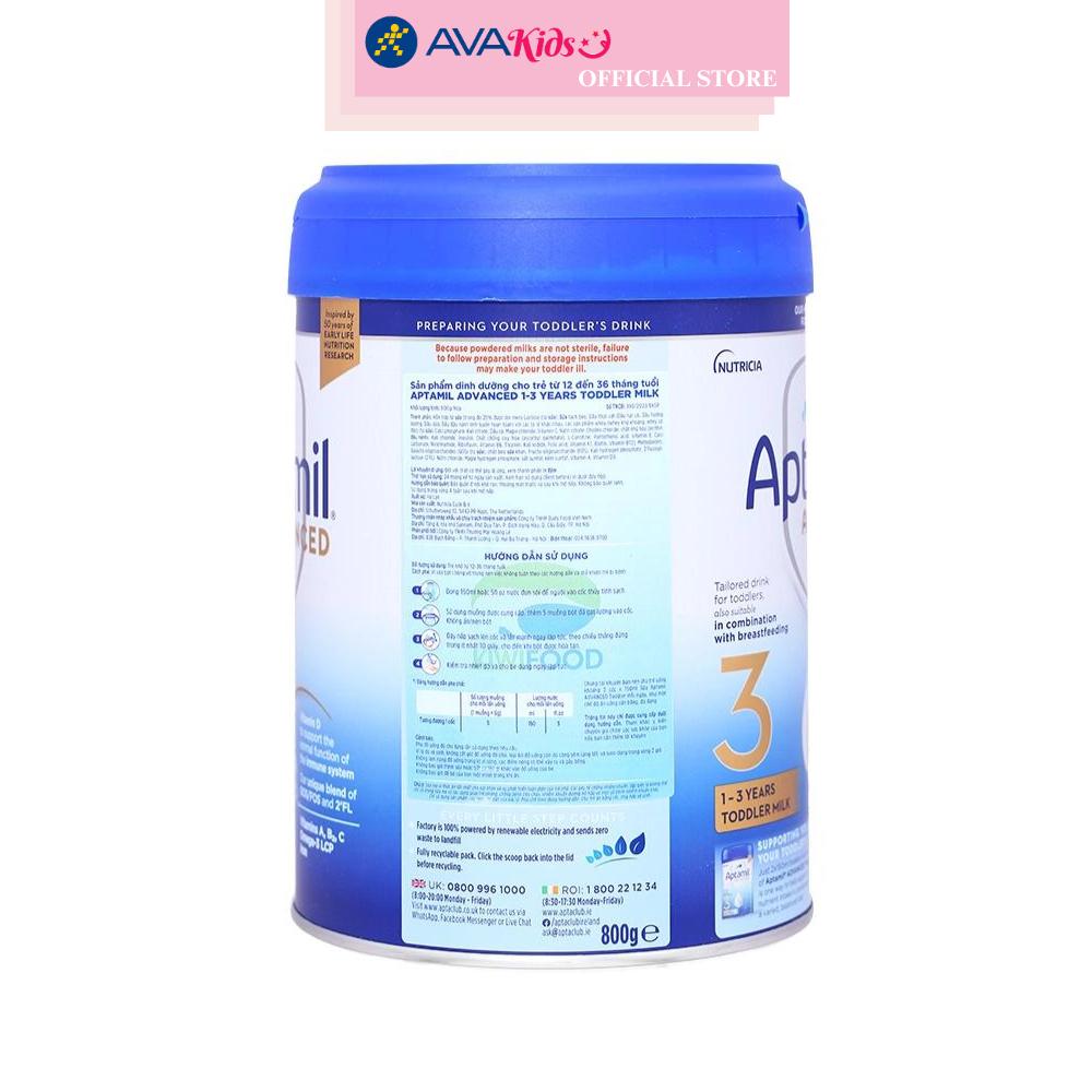 Sữa bột Aptamil Anh Advanced số 3 800g (1 - 3 tuổi)