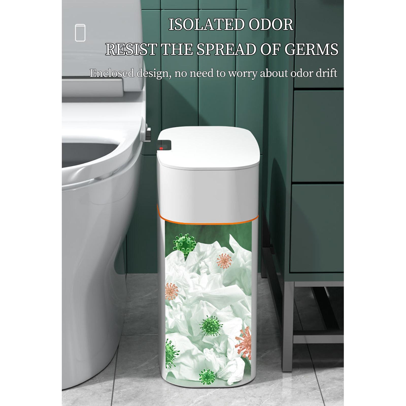 16L Intelligent Garbage Bin with Lid Large Capacity for Home Study Office