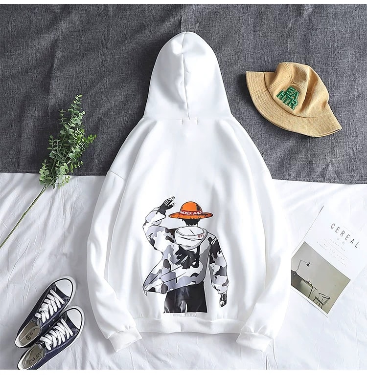 Áo Hoodie nỉ ngoại lu.f.fy đủ màu