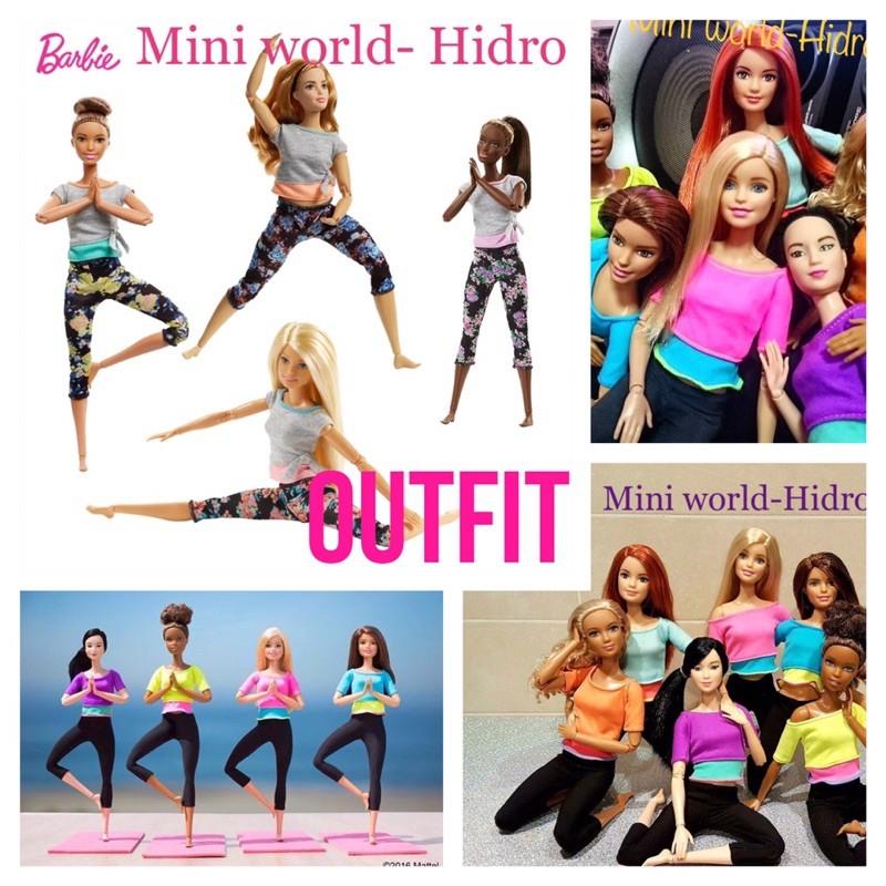 Set quần áo tập yoga dành cho búp bê Barbie chính hãng mới