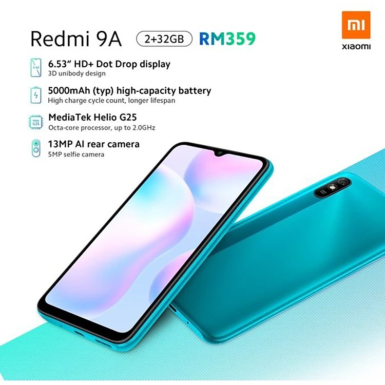 Điện thoại Xiaomi Redmi 9A - Hàng chính hãng
