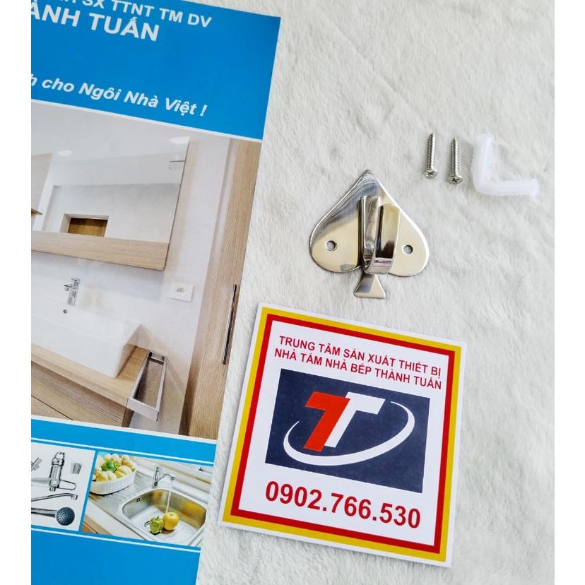 Móc áo đơn inox hình trái táo, TT-041
