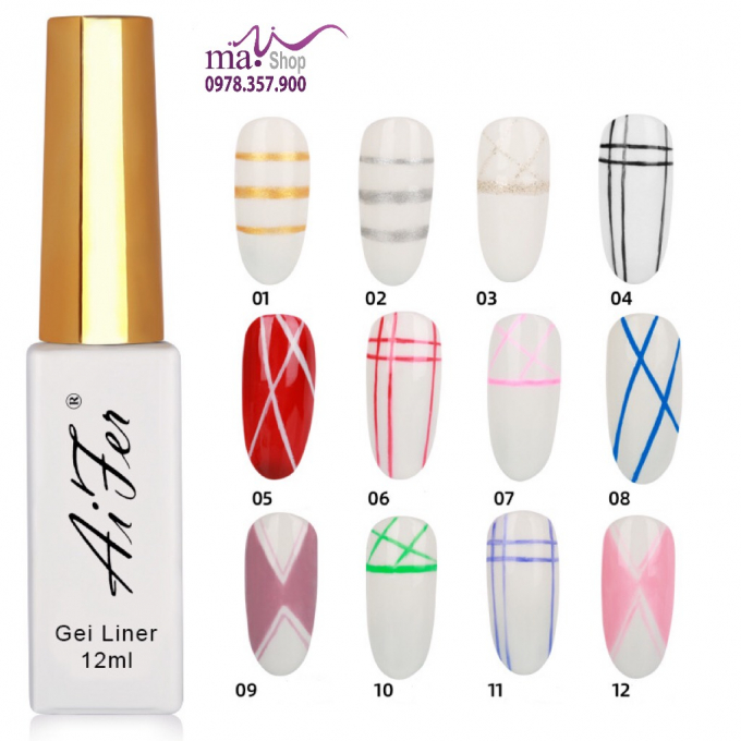 Sơn gel vẽ nét 12ml 1131