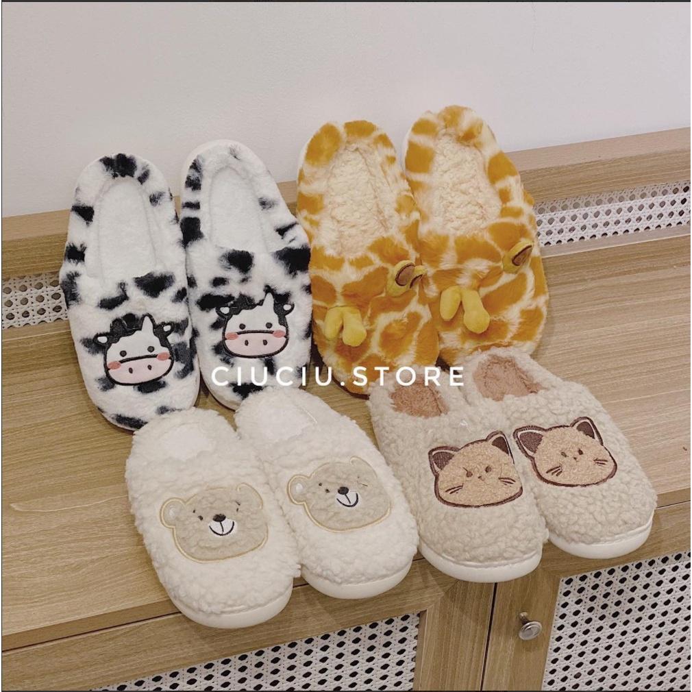 Dép sục bông hình thú cute Ảnh shop tự chụp ciuciu.store