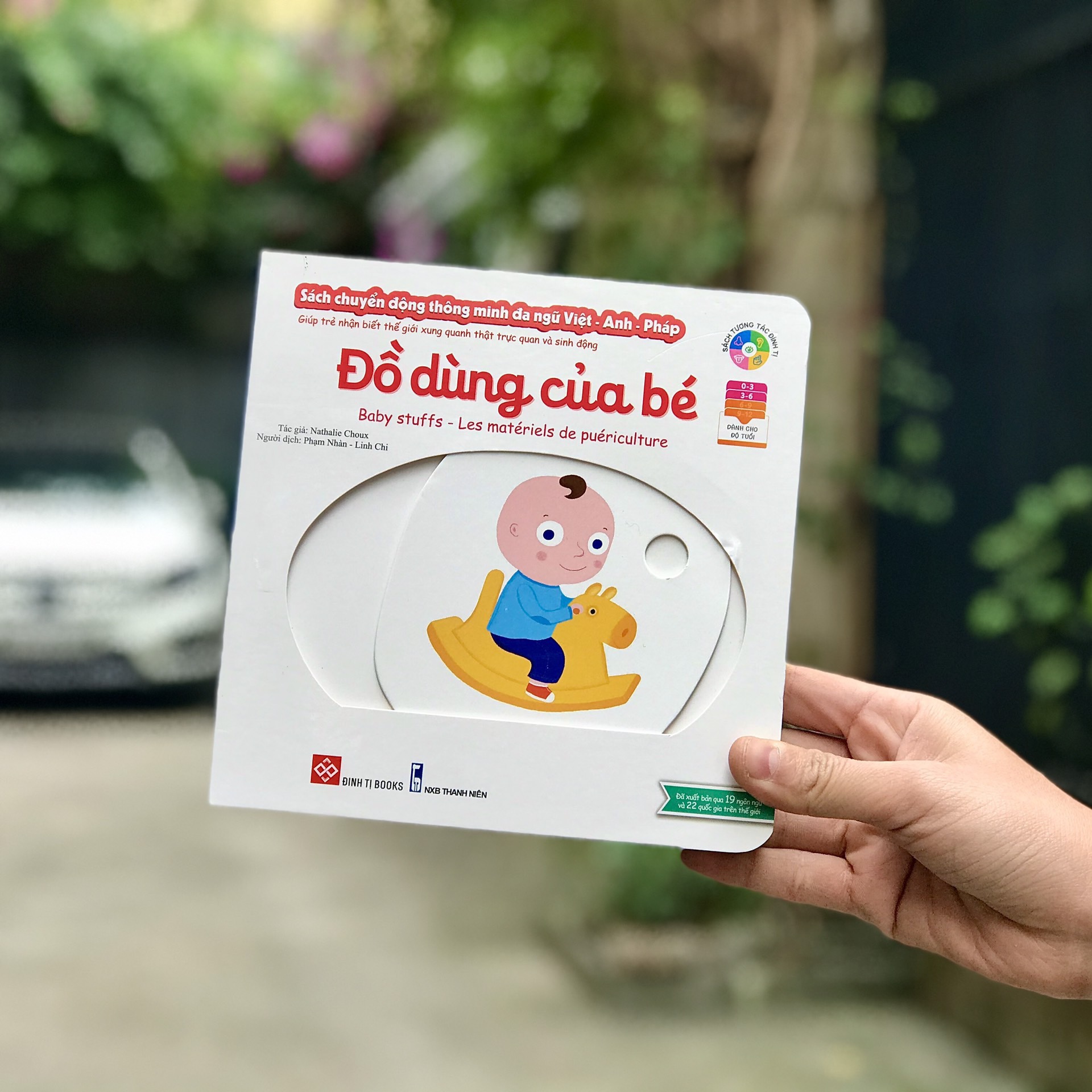 Sách tương tác chuyển động thông minh đa ngữ Việt - Anh - Pháp - Đinh Tị - Mộc Nhiên