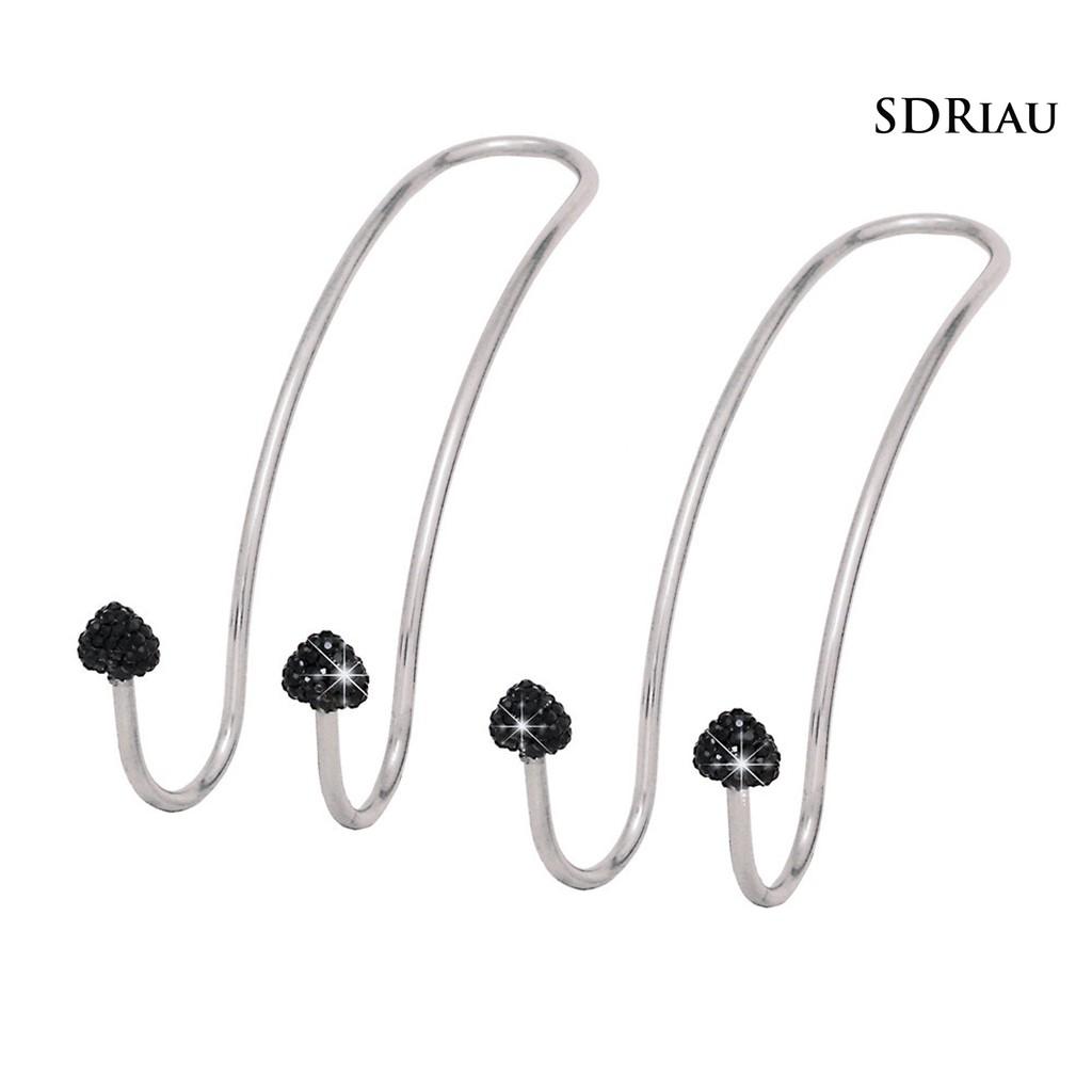 Bộ 2 Móc Treo Đồ Gắn Sau Ghế Xe Ô Tô Hình Trái Tim Bằng Thép Không Gỉ