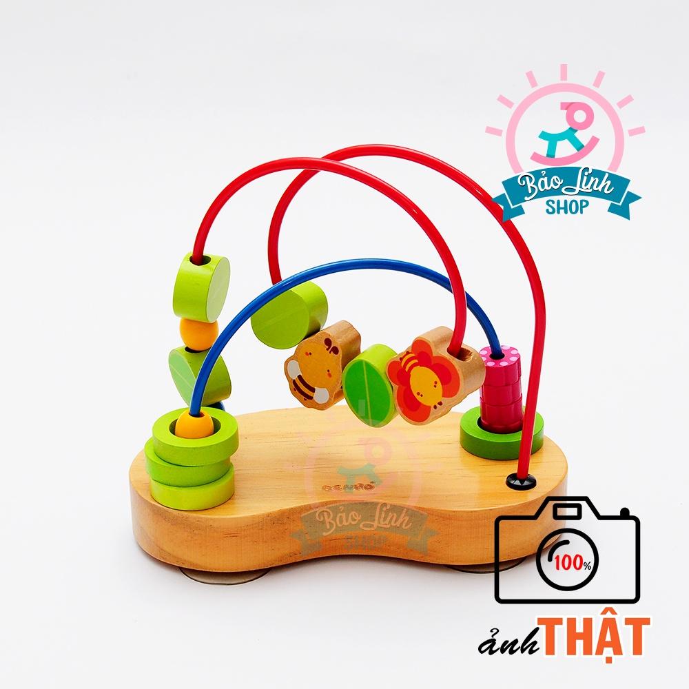 Đồ chơi cho bé 1 tuổi – Luồn hạt gỗ cho trẻ vận động tinh, phát triển trí tuệ, rèn tập trung| Giáo cụ Montessori 0-3