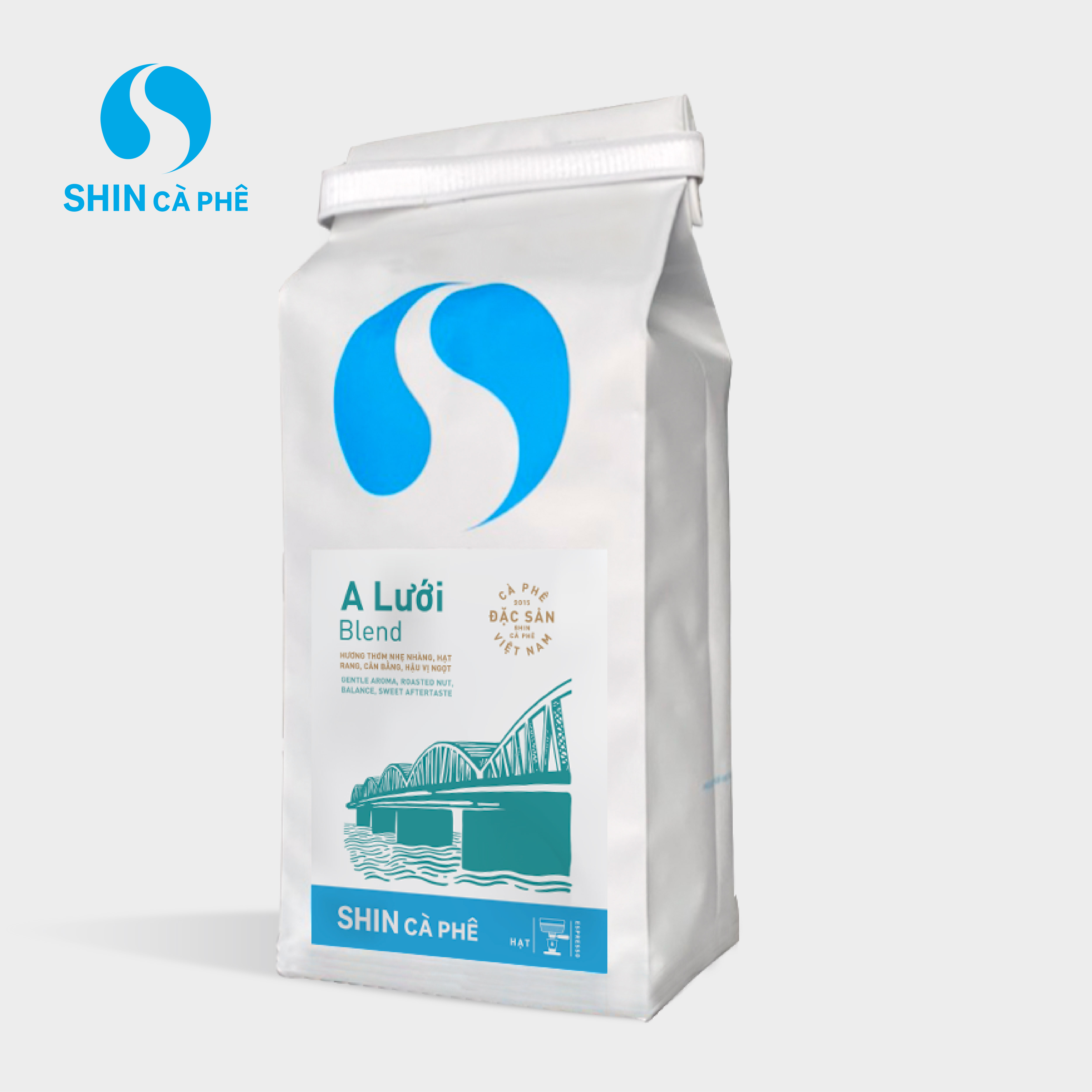 Combo tiết kiệm - 4 túi cà phê đặc sản pha máy SHIN Cà Phê