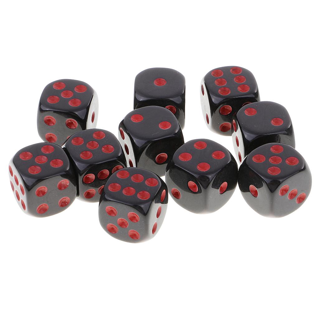 10 Miếng D6 Dice Set Cho Dungeon Và Dragons RPG Board Game