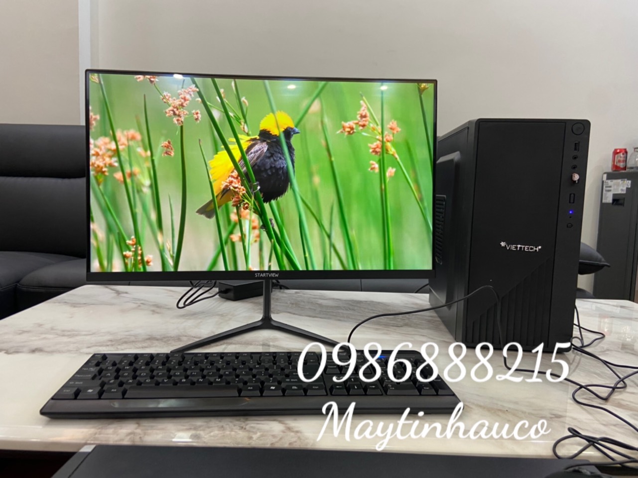 Bộ máy tính Để Bàn Dell Optiplex 9020 (Core i5 - 4570, Ram 4GB, SSD 120GB) Và Màn hình Dell 21.5 inch ( E2216H) Và bàn phím chuột Dell + Bàn Di chuột + Usb wifi - Máy đời mới - Chuyên dùng Làm việc - Học Tập - Giải Trí - Hàng Chính Hãng