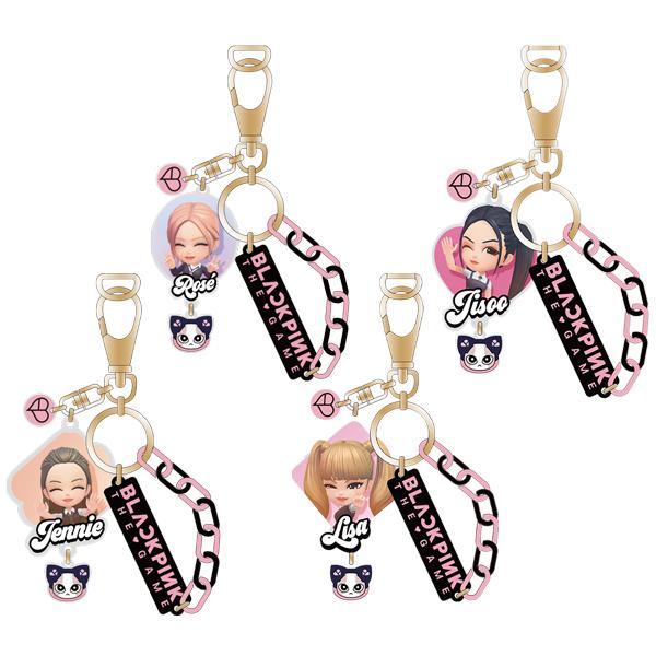 Combo Bộ 4 Móc Khoá Trang Trí BlackPink The Game - BPTG-2403017 - Đủ Thành Viên
