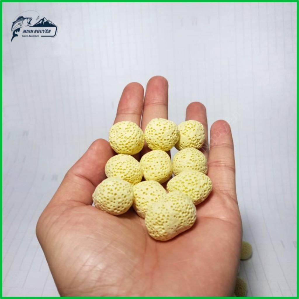 Sứ Lọc Viên Bi Tròn Vàng Vật liệu lọc bể cá cảnh