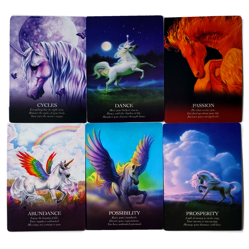 Bộ Bài Bói Tarot Oracle - Oracle Of The Unicorns Tiếng Anh Chất Lượng Cao