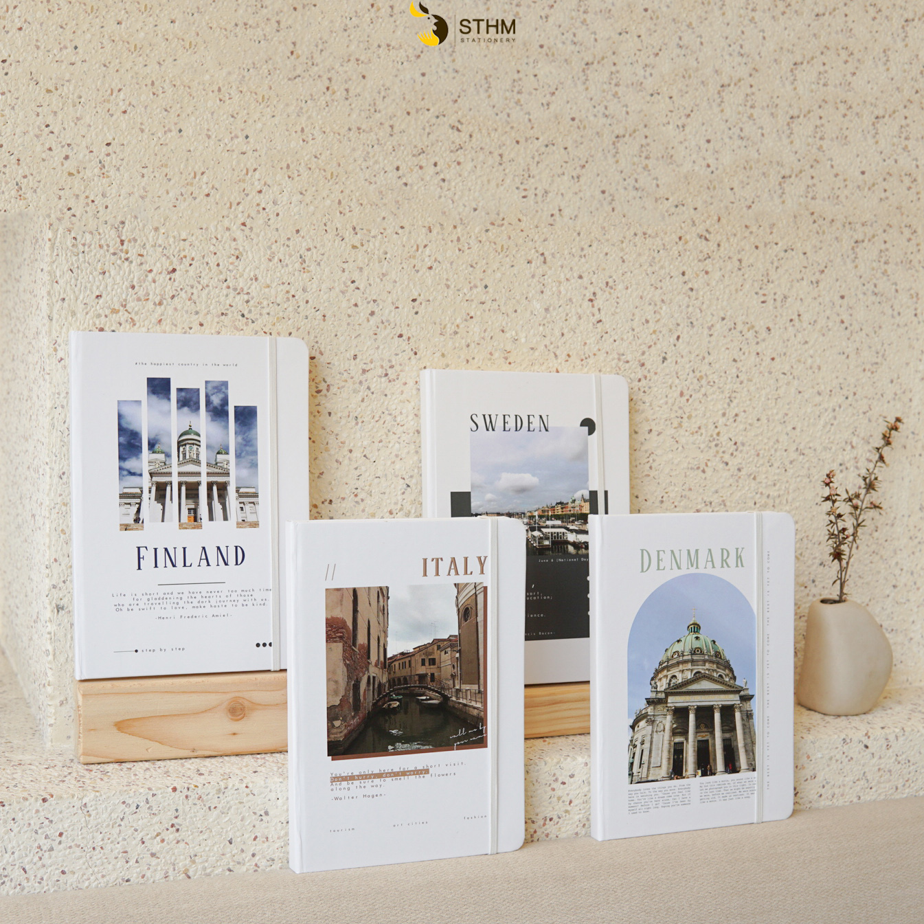 - The Journey notebook - EU collection - Sổ tay bìa cứng - Ruột kem 100gsm