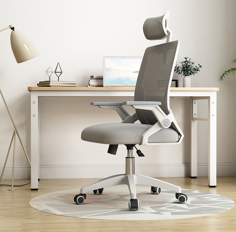 Siêu Phẩm Độc Quyền Ghế Văn Phòng Thông Minh Tay Cất Gọn AZP FURNITURE Ergonomic AZP-98723 XÁM - Style Đương Đại