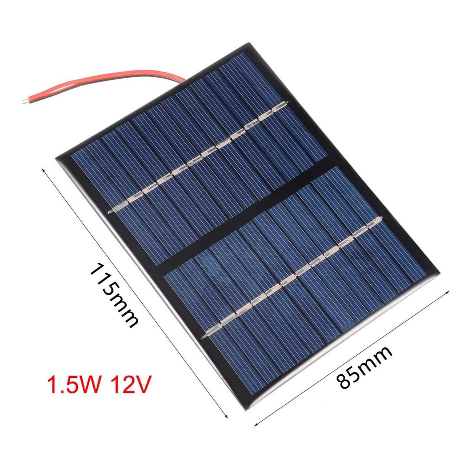 1.5W 12V Mini Solar Panel Cell Module DIY for Battery Charger