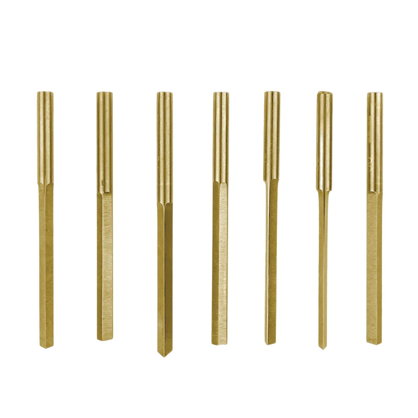 7x Triangle Graver Tungsten Steel Spatula Jewelry Engraving Equipment