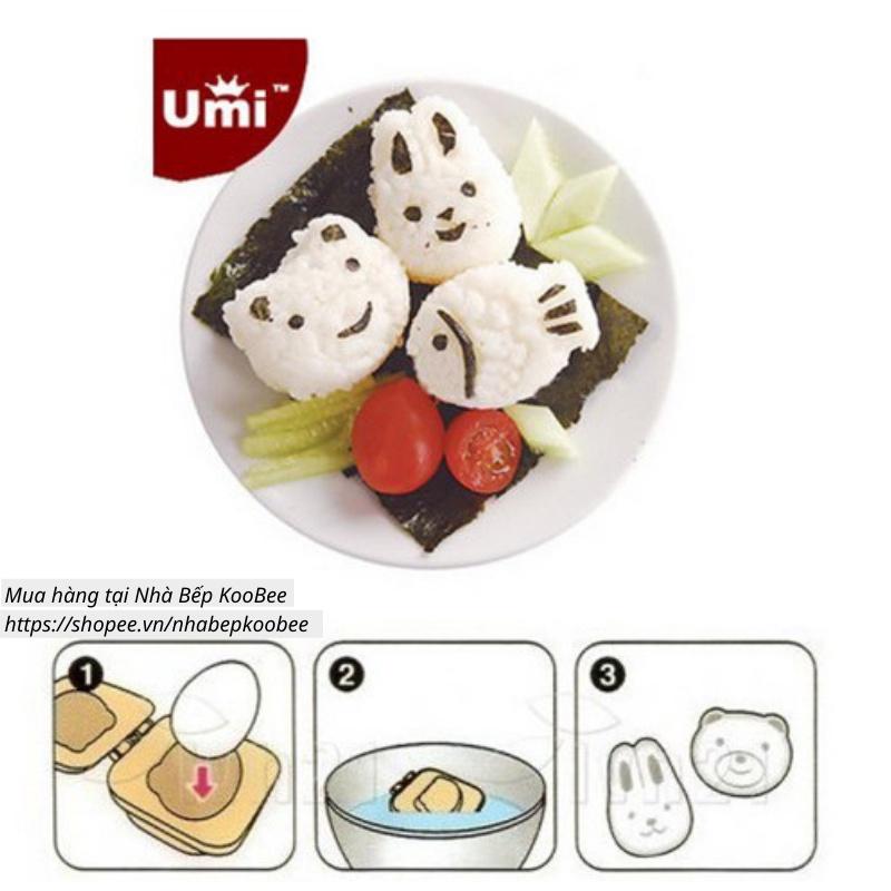 Khuôn cơm Bento, đậu hũ non, làm bánh - Bộ khuôn cơm cho bé ăn dặm KooBee (AD14