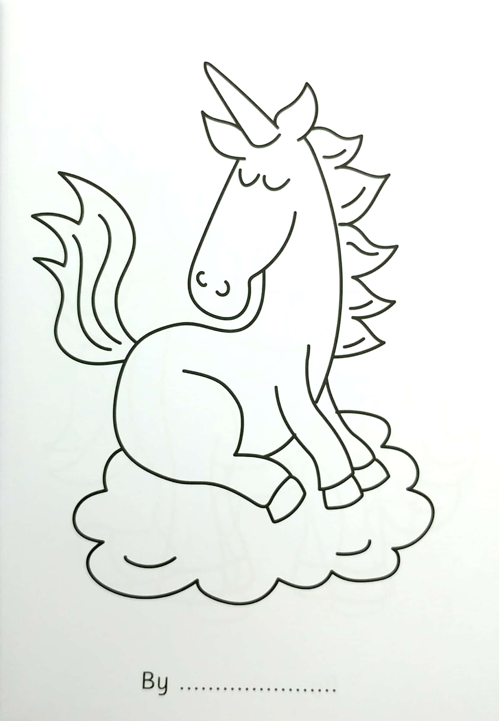 Bumper Unicorn Colouring