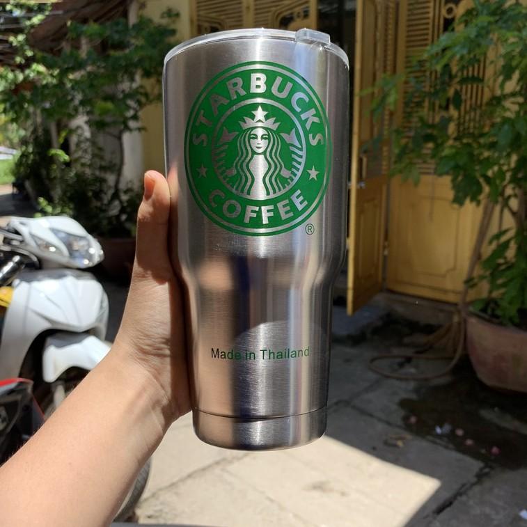 Ly Giữ Nhiệt Thái Lan 900ml - Tặng Kèm Ống Hút Inox - Cốc Giữ Nhiệt Thái Lan Có Nắp Chống Tràn