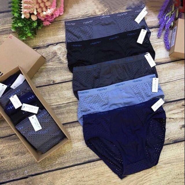 Set 5 Quần Sịp Tam Giac Nam Thông Hơi Cao Cấp Nhiều Màu